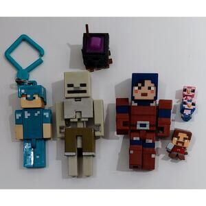 Mattel Minecraft Figure Lot Of 5